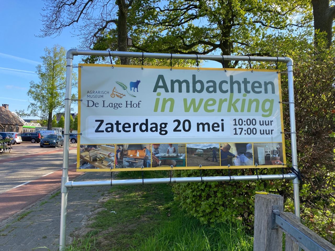 Agrarisch museum met ambachten in werking