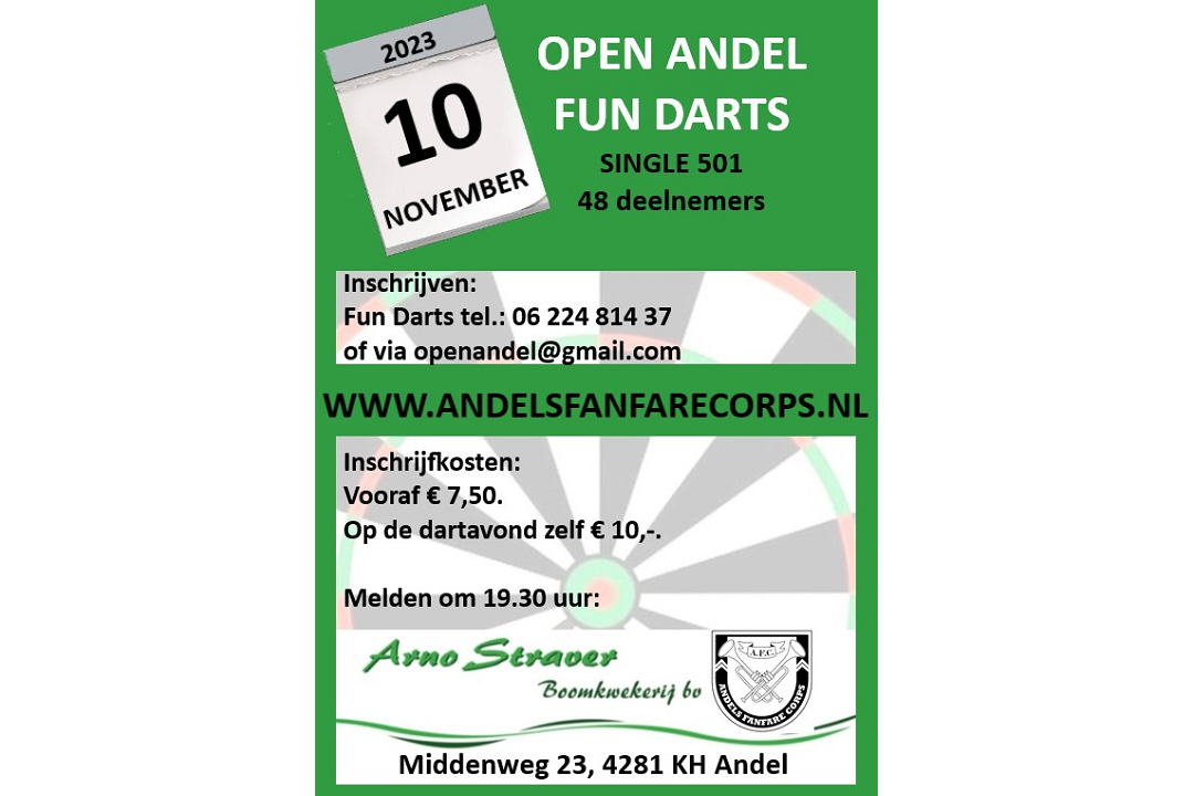Open Andel Fun Darts! Andel