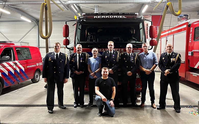 Brandweerpost Kerkdriel zet manschappen in het zonnetje Kerkdriel