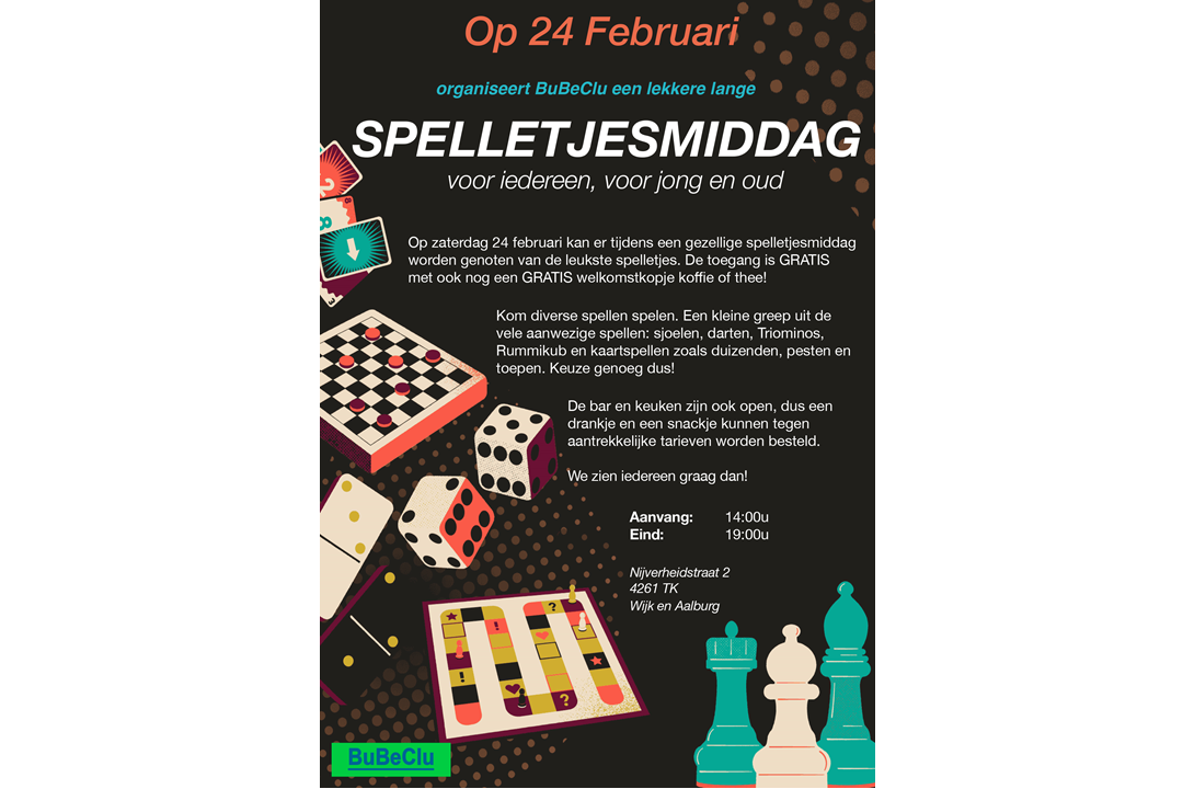 spelletjesmiddag 24 febr. 2024 BuBeClu Aalburg