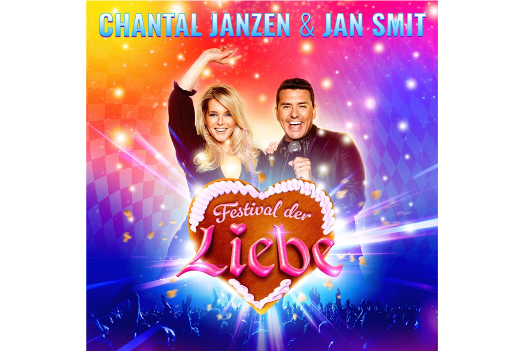 Flitsfeitje Jan Smit & Chantal Janzen van Festival Der Liebe