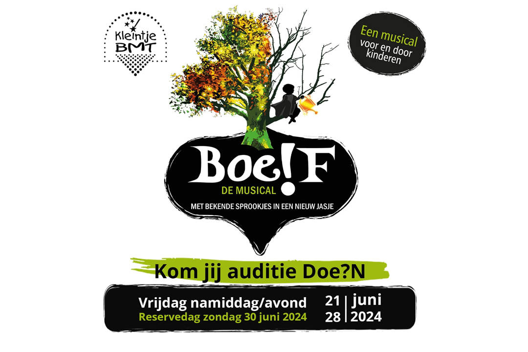 Meld Je Aan Voor De Audities Van Boe!f 2025 - Kleintje Bmt