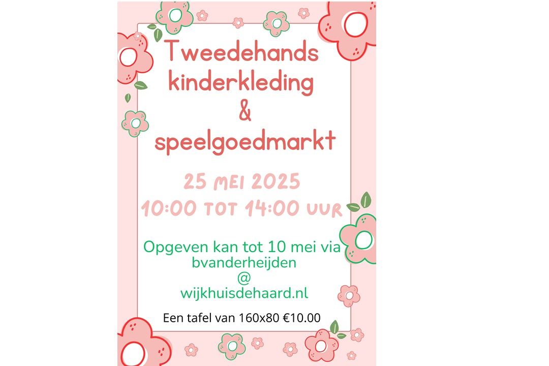 Wij(k)huis de Haard tweedehands kinderkleding- en speelgoedmarkt  