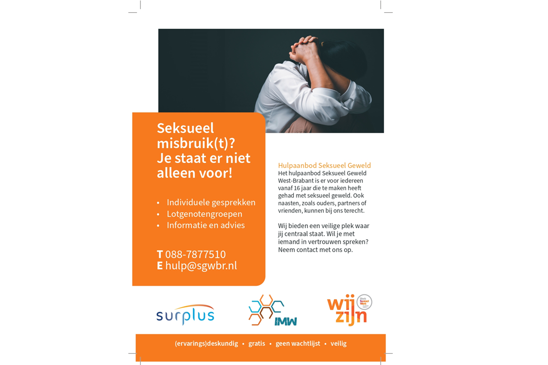 Hulpaanbod Seksueel Geweld West-Brabant