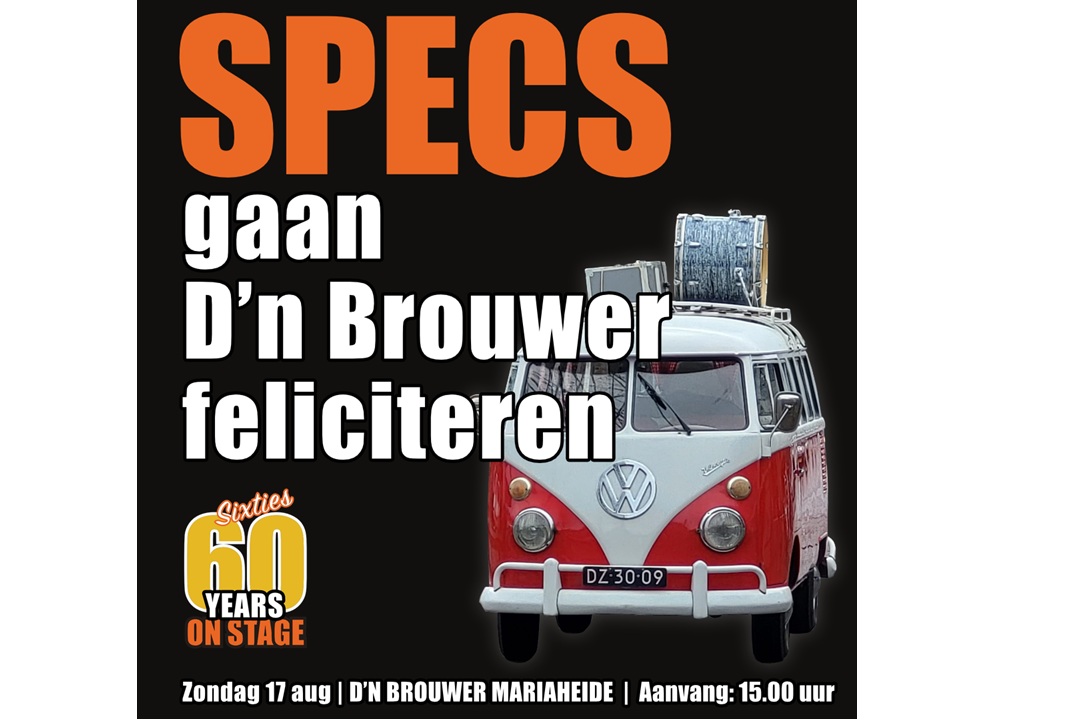 Optreden The Specs Cafe D`n Brouwer Mariaheide