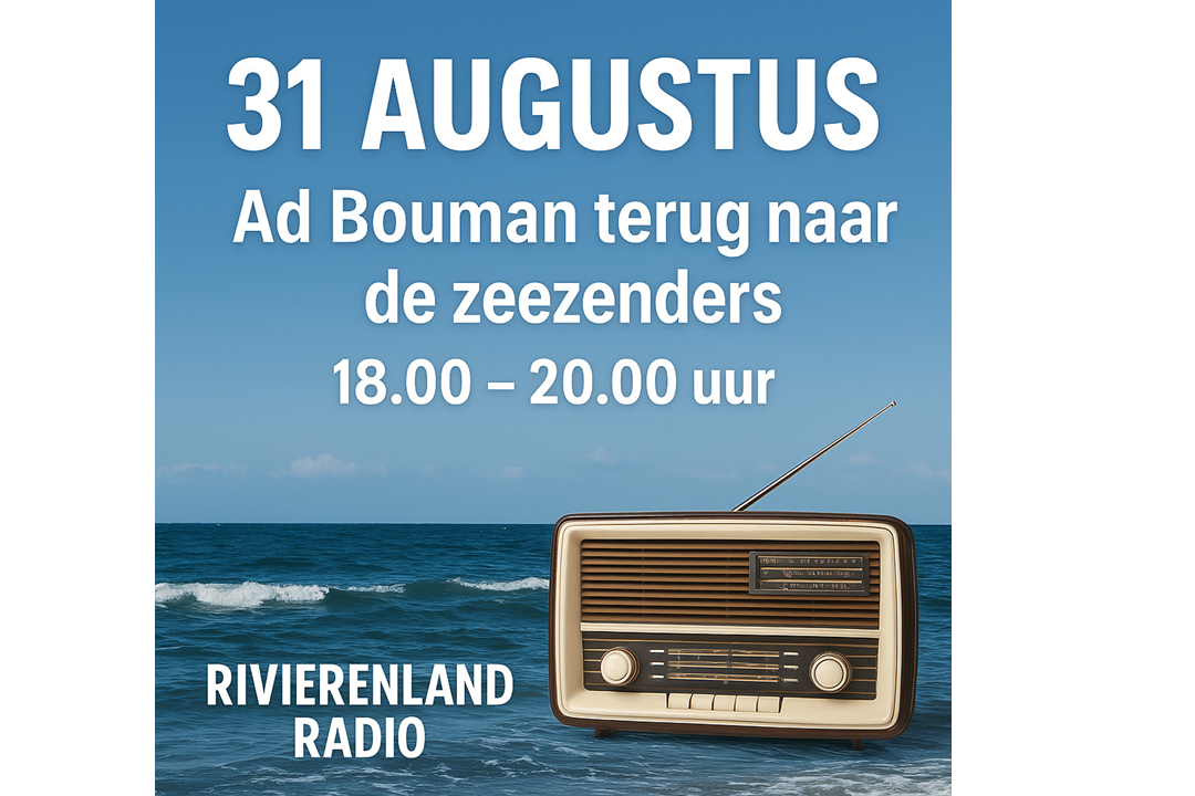 Rivierenland Radio herdenkt einde zeezenders met speciale uitzending van Ad Bouman