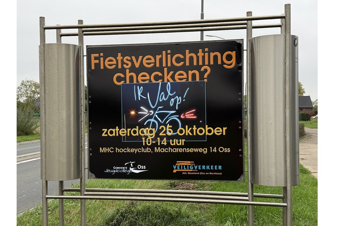 Verlichtingsactie VVN samen met Jeugdcollege bij MHC