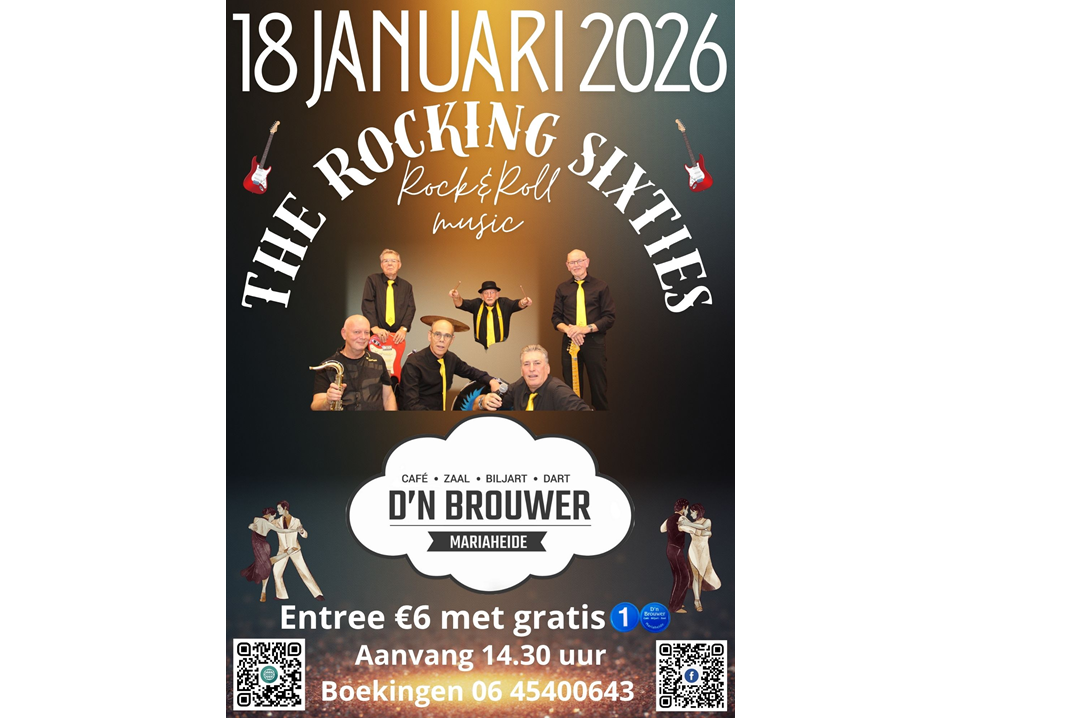 Zondagmiddag 18 Januari The Rocking Sixties