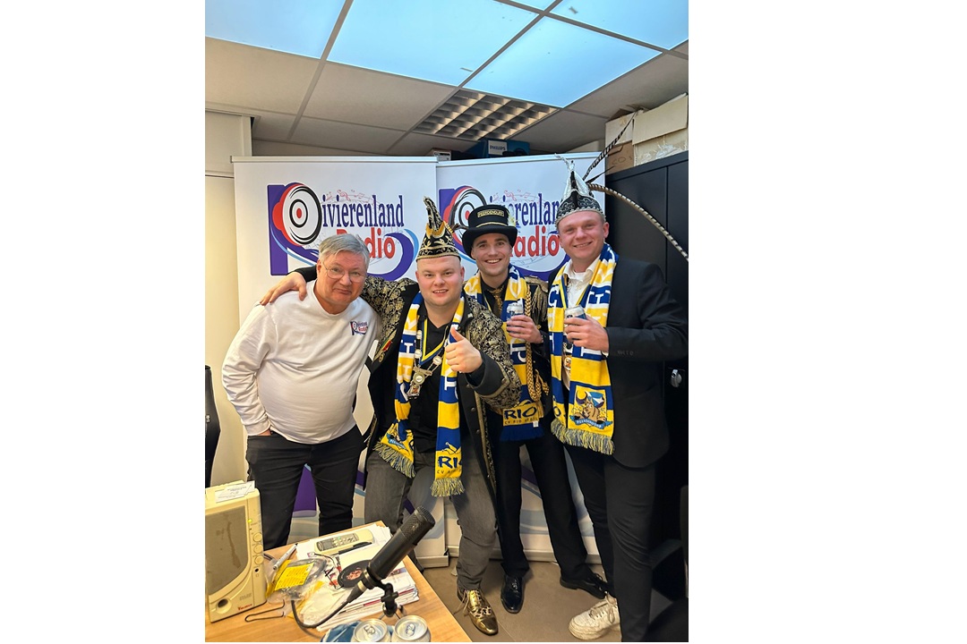 Prins Carnaval nu live in de studio bij Rivierenland Radio