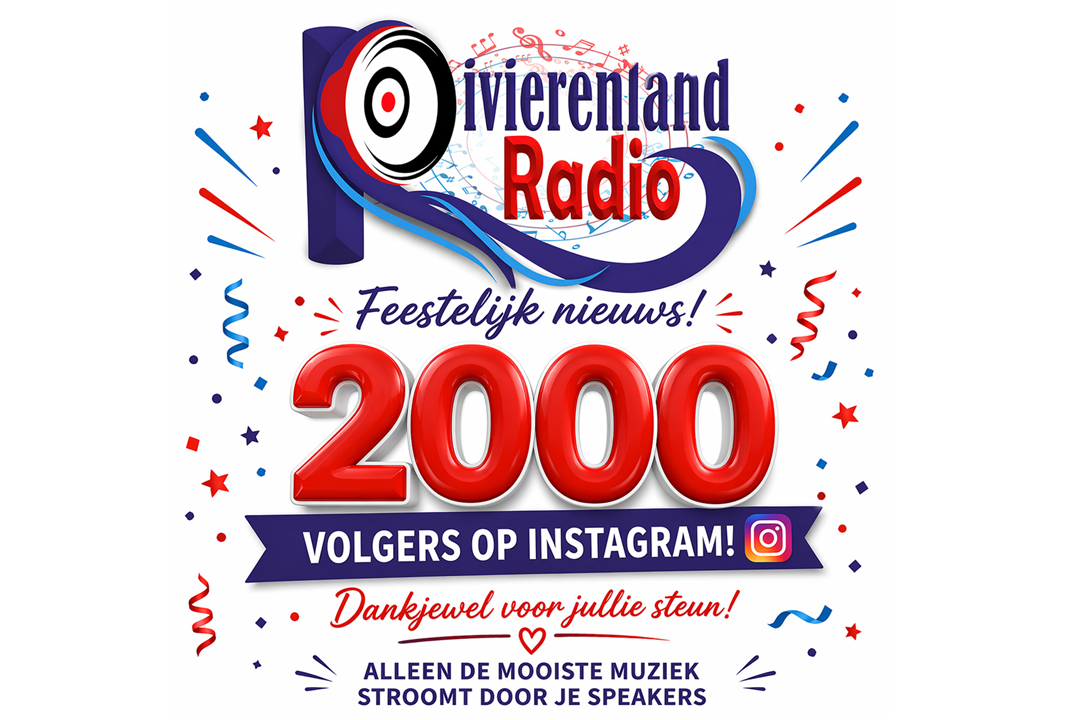 Rivierenland Radio viert mijlpaal van 2000 Instagram-volgers