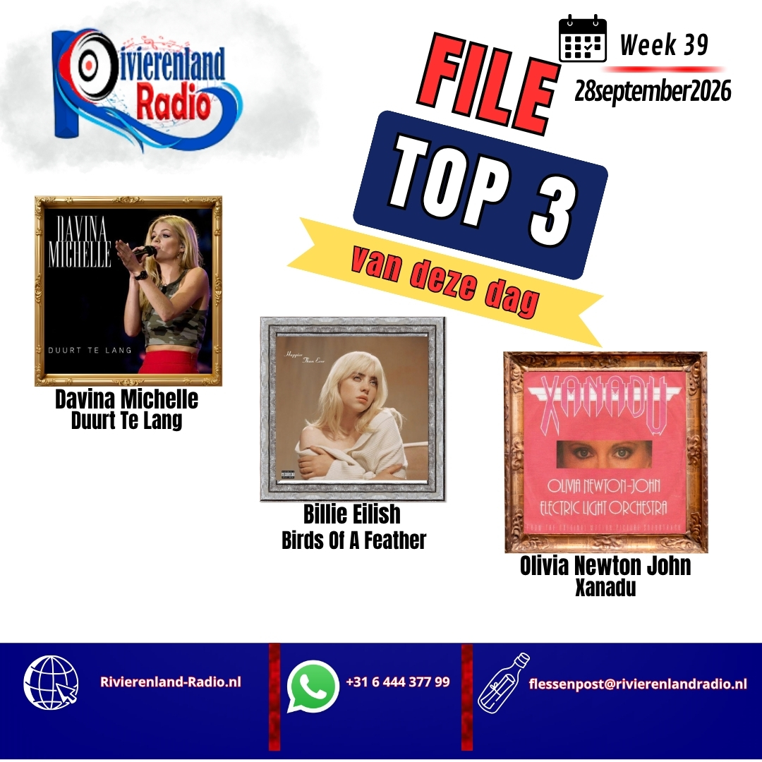 Straks bij Stefan van Roosmalen: deze drie hits staan in de File Top 3