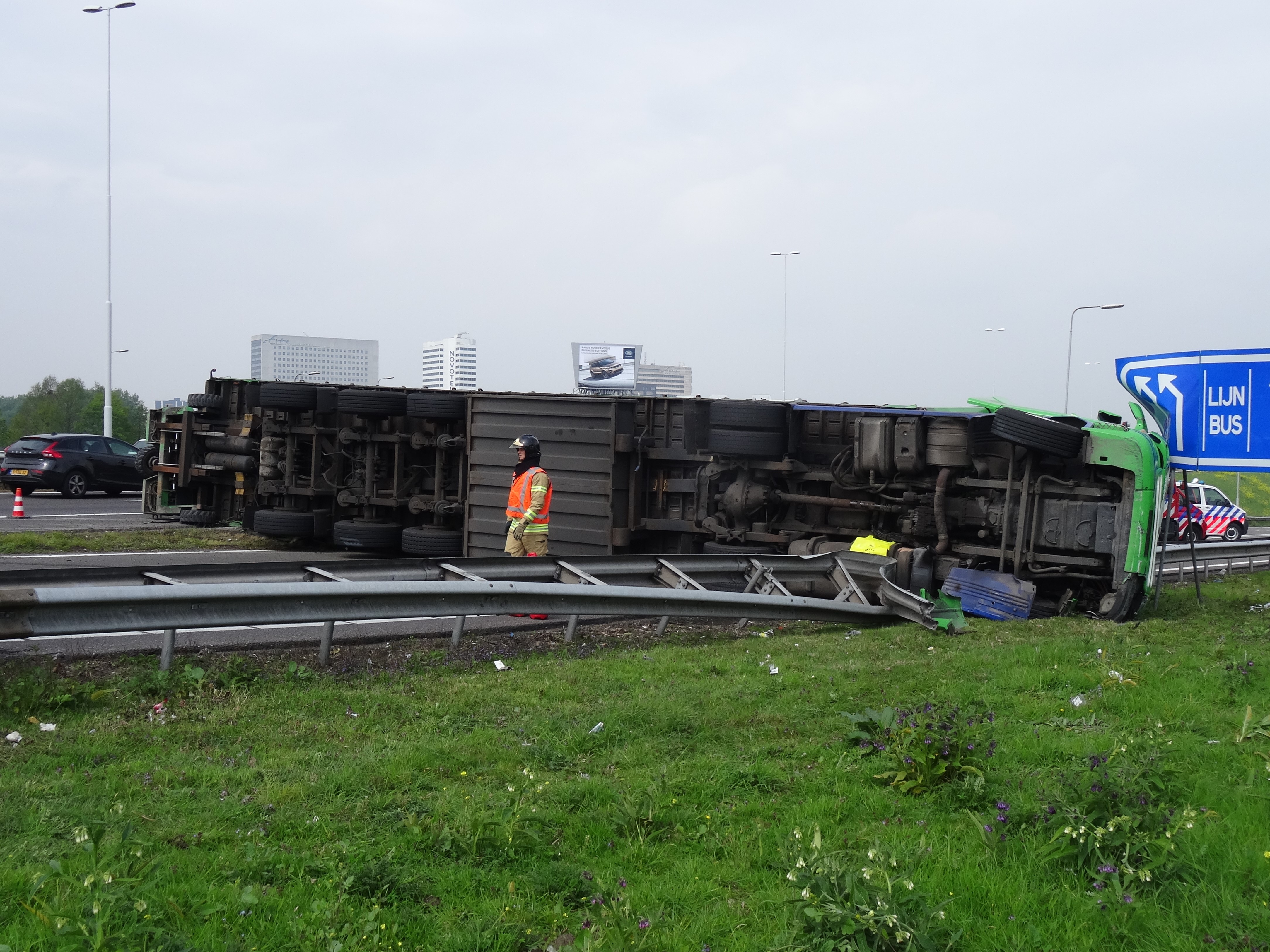 Twee zwaargewonden bij ongeval op A2 bij Liempde
